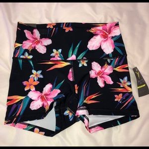 Old Navy floral athletic spandex shorts